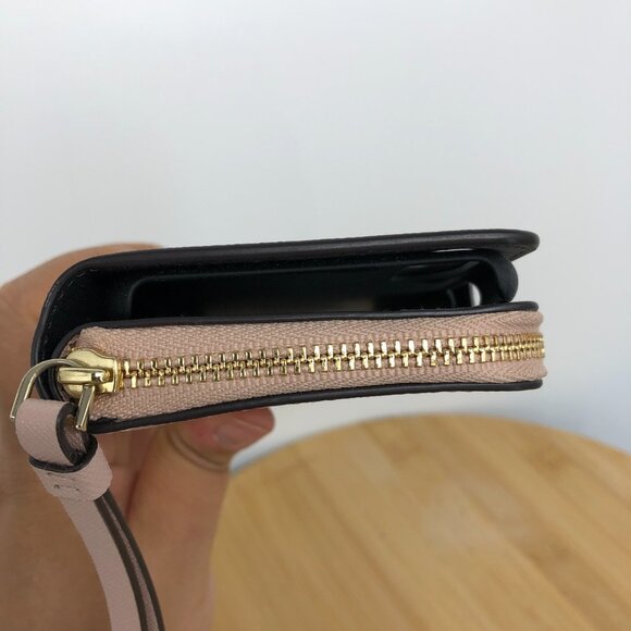 Kate Spade New York Cameron Zip Leather Wristlet for iPhone Xs Max (Warmvellum) - Picture 10 of 16